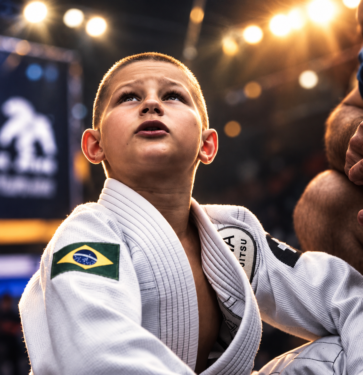 Izzy Cheli'oss in his kimono at the arena