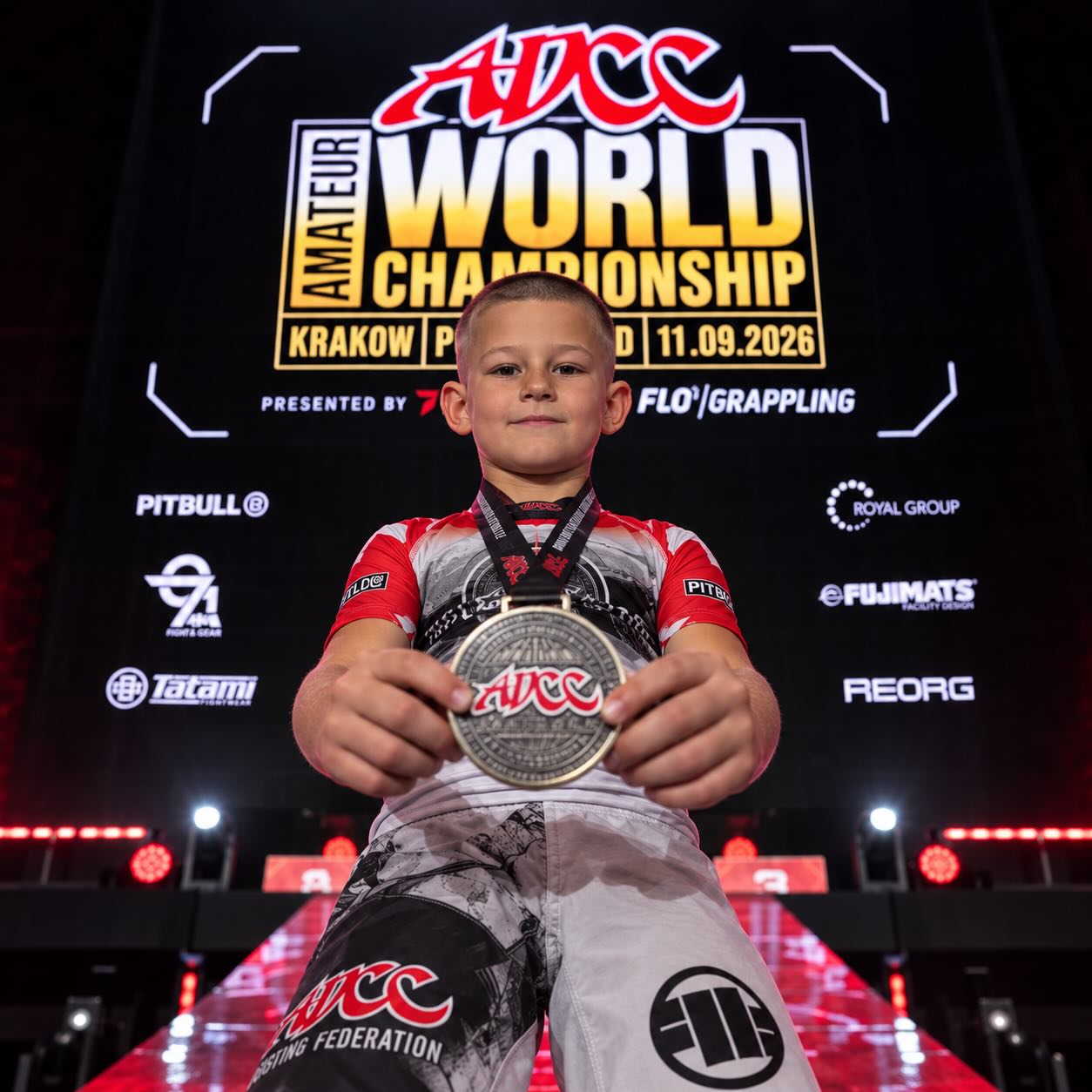 Izzy Cheli'oss with his ADCC medal